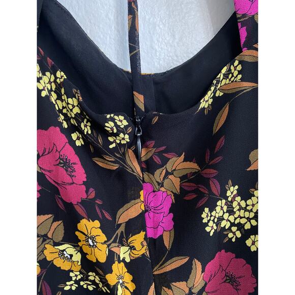 NWT ASTR Sweetheart Back Tie Floral Ruched Blouse SMALL - Picture 6 of 9